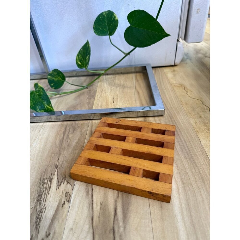 Vintage Wooden Slatted Trivet